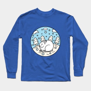 Cute arctic hare Long Sleeve T-Shirt